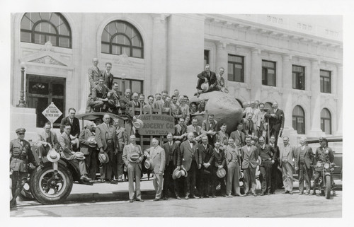 Lions Club Members Before National Lions Meet, 1929