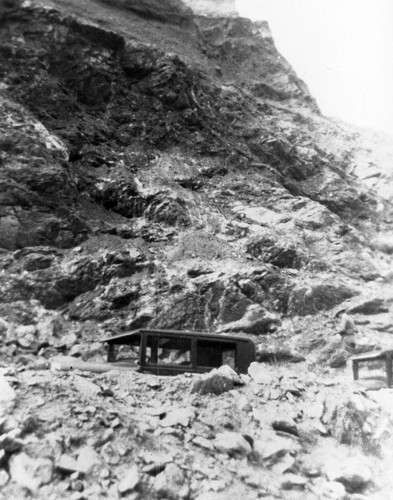 Cars Buried by Flooding after St. Francis Dam Failure