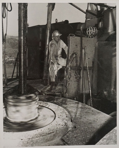 Man with Oil Drilling Equipment