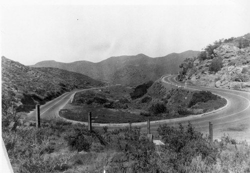 Old Horseshoe Curve on Conejo Grade