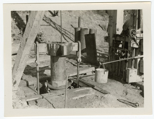 Pit Down and Casing of Water Well