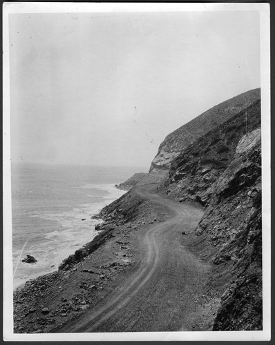 Pacific Coast Highway During Construction