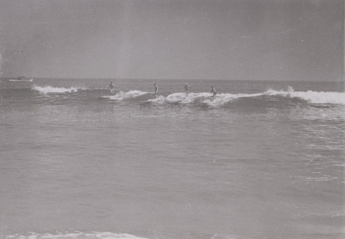 Surfers in Malibu