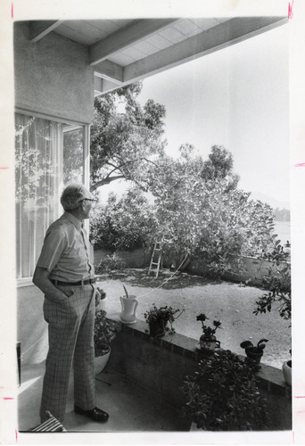 Max Riave Looking at His Garden
