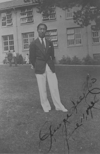 George Soo Hoo as a Young Man