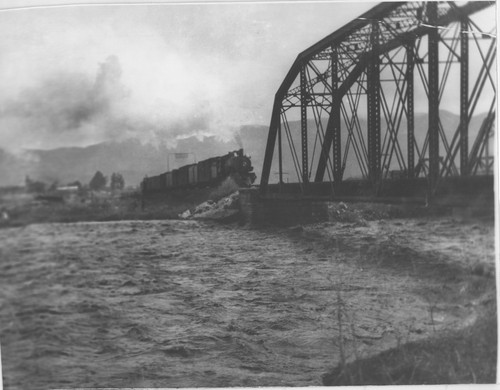 Southern Pacific Train Stopped at Sespe Creek