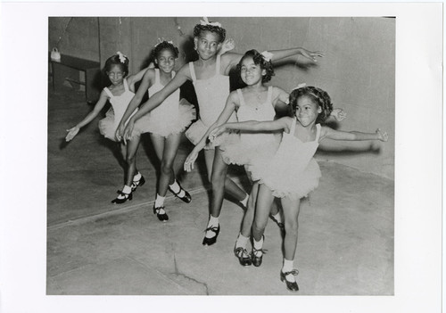 Five Young Dancers at Flora Robb Dance Studio, Oxnard