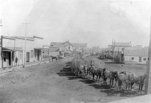 Street during Grain Hauling Season in Hueneme