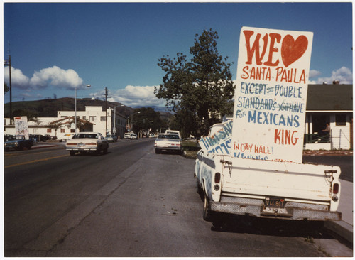 Sign Protesting Santa Paula City Council