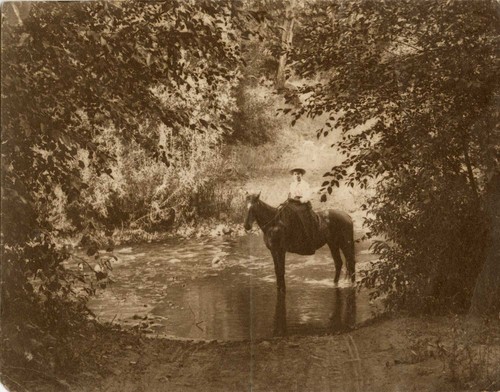 Zaidee Soule on Horseback