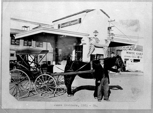 James Crothers and His Horse and Buggy