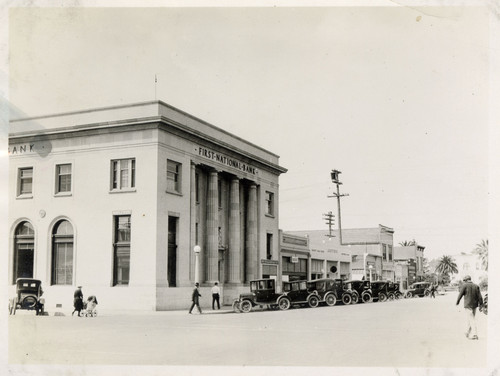 First National Bank, Oxnard Looking Towards A Street