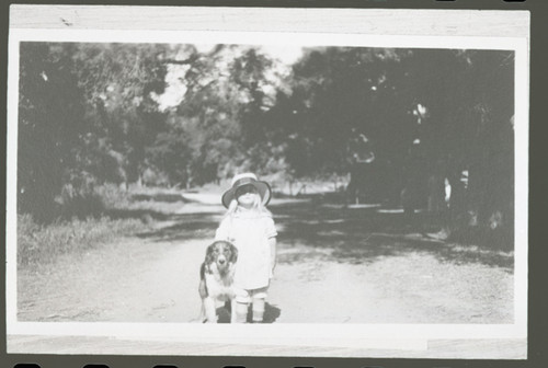 Katherine Louise Hoffman with Dog at Rancho Casitas