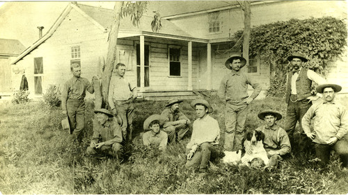 Patterson Ranch Group Photo in Front of House