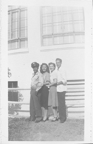 Group Photo in Front of Fillmore High School