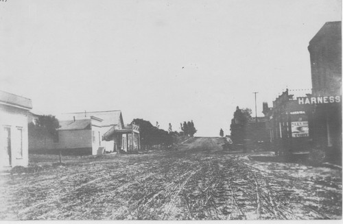 Main and California Streets, Ventura, California 1875