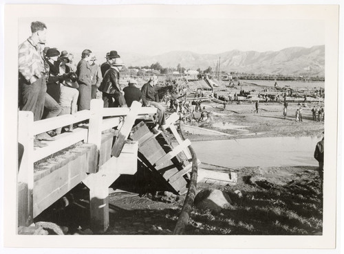 Aftermath of 1938 Sespe Creek Flood