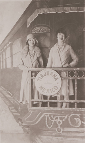 Sue and Annie Sem on Prop Train