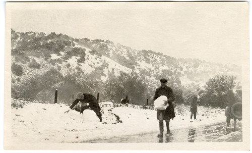 Playing in the Snow in Ventura