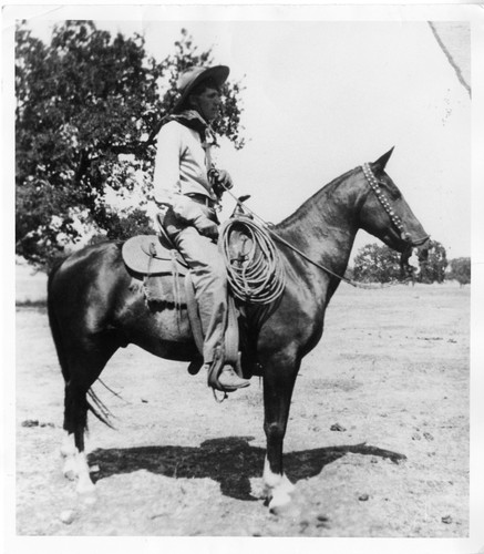 Joe Russell, Sr. on Horseback