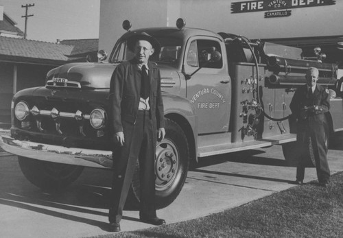 Eugene Putnam Outside Camarillo Fire House