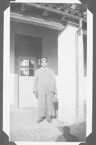 Joe Villa, Santa Paula High School Graduation Photo, 1940