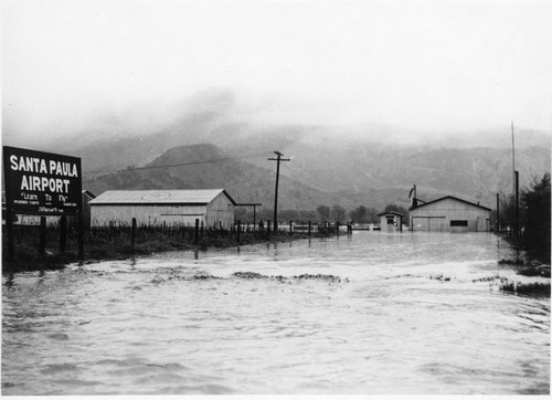 Santa Paula Airport Flooded