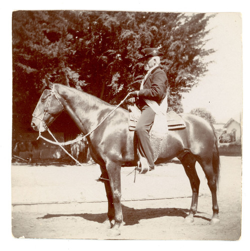 Dixie W. Thompson on Horseback