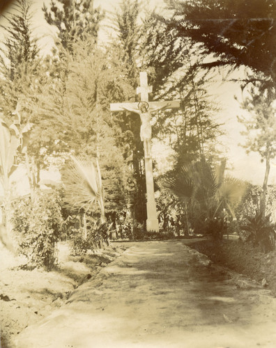 Cross at Santa Barbara Mission Cemetery