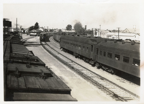 Rail Cars Stopped near Oxnard Rail Depot