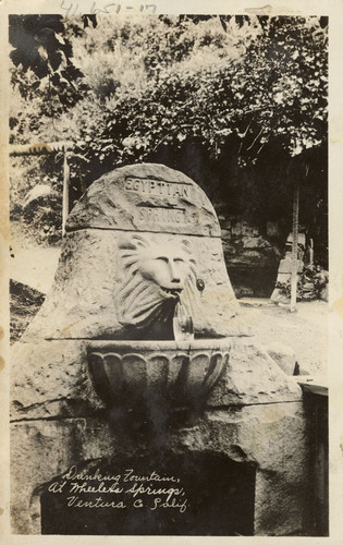 "Egyptian Spring" Drinking Fountain at Wheeler Hot Springs