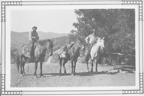 Sam Frazier and Reginaldo Ruiz on Horseback