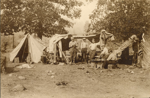 Men at Hunting Camp