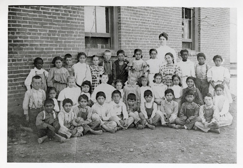 Group Photo of Children at Hill Elementary School