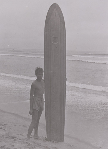 Jim McGrew with Surfboard