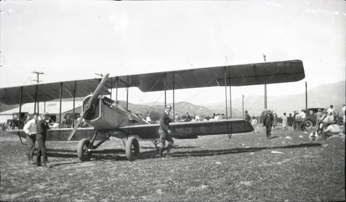 Outdoor Image of a Single-engine Biplane