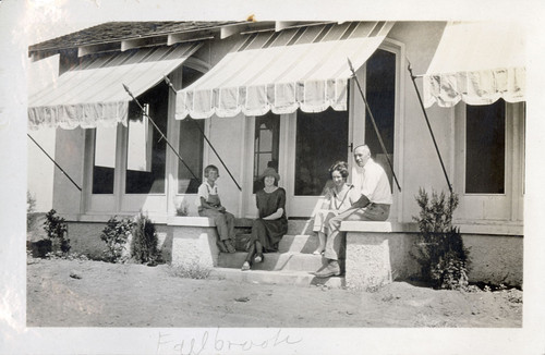 Staunton Family at the Fallbrook Home, Three Photos