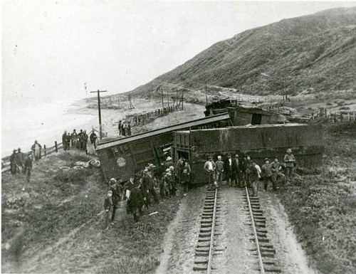 Train Wreck West of Ventura, 1901