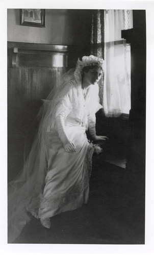 Edith Hobson Hoffman in Wedding Gown