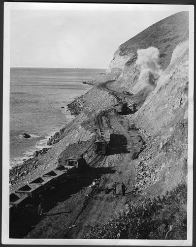 Pacific Coast Highway During Construction