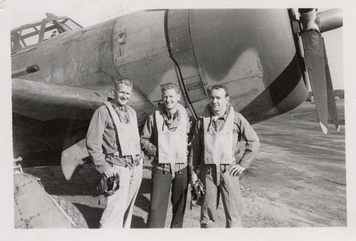 Lt. Edwin Pinkerton and Pilots at Mabey Field, Florida