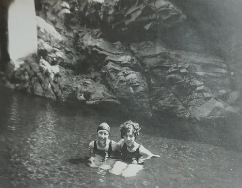 Two Women in a Natural Pool