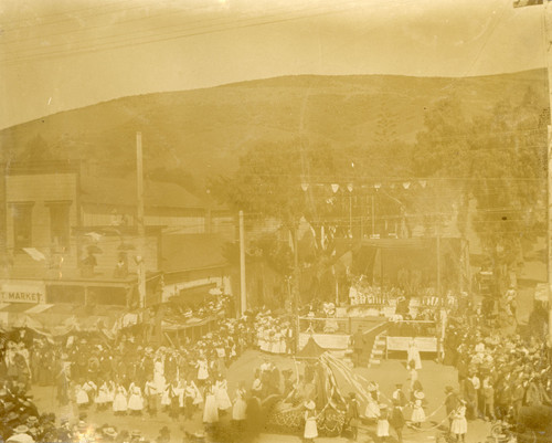 Bird's Eye View of the Ventura Street Fair, 1901