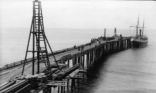 San Buenaventura Wharf and S.S. Pomona