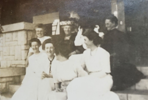 Women on Porch Steps