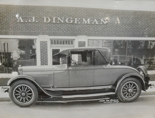 E. W. Daily in an Automobile