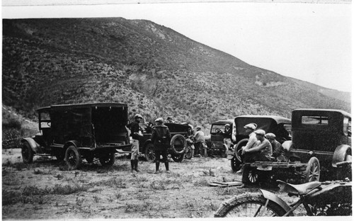 Preparing for Santa Barbara Motorcycle Club Hill Climb