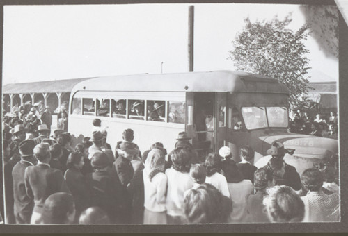 Internees Depart Gila River Relocation Center