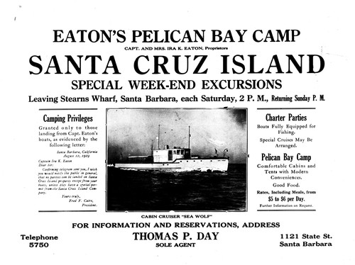 Santa Cruz Island Excursions Advertisement