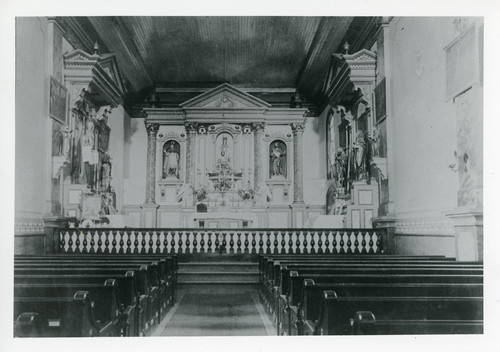 Interior of San Buenaventura Mission